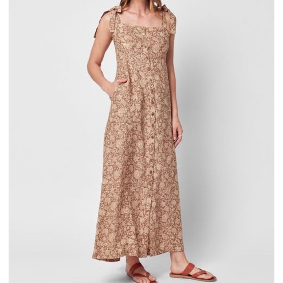 Faherty Kendall Linen Dress Size Small - Picture 1 of 5